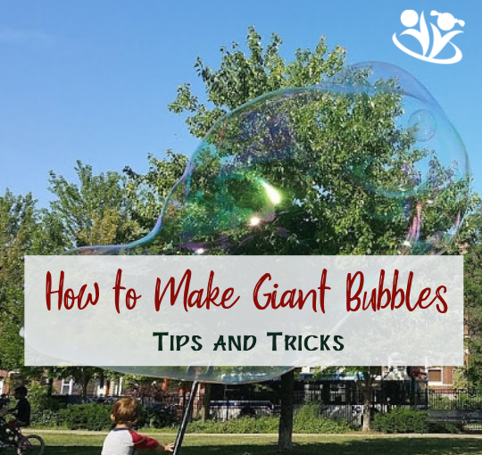Do you want to try making giant bubbles with your kids? It's a perfect summertime activity to do with your kids to make memories that will last a lifetime! #familyfun