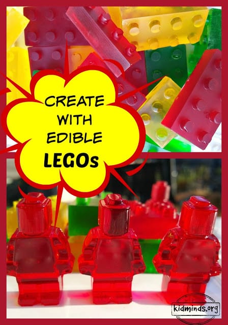 Edible LEGOs: I highly recommend this for your next project with kids. It’s pretty quick, not too messy and it’s good for hours of Lego Fun. The more we do it, the more steps kids can do on their own without my prompts. It’s a great learning experience!