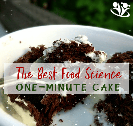 What if you could make a cake in minutes and teach kids some science at the same time? Well, I have a secret for you... You totally can! #kidsactivities #STEM #laughingkidslearn #kidminds #earlyeducation #kidscancook #cake