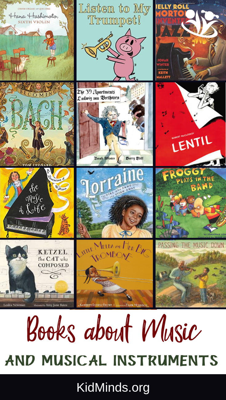 Wanting to learn to play a musical instrument is not the same as sticking to years of dedicated practice. Here is a list of picture books about musicians and musical instruments that will inspire love and appreciation of music. They also might help your kids to keep going when the going gets tough. #motivation #picturebooks #music #books #musicpicturebooks #picturebook #reading #magicofchildhood #kidmusicians #learntoplaypiano #playcello #kidsplay #readaloud #musicalkids #havingfun