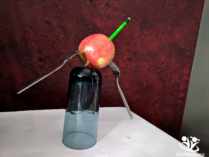 Explore balance and gravity with two clever science experiments that use everyday household items. They will show kids that science can be almost like magic! #handsonlearning #kidsactivities #DrSeussactivities #laughingkidslearn #kidminds #earlylearning #education #homeschooling #funlearningforkids  #creativelearning #gravity #centerofgravity #learningwell