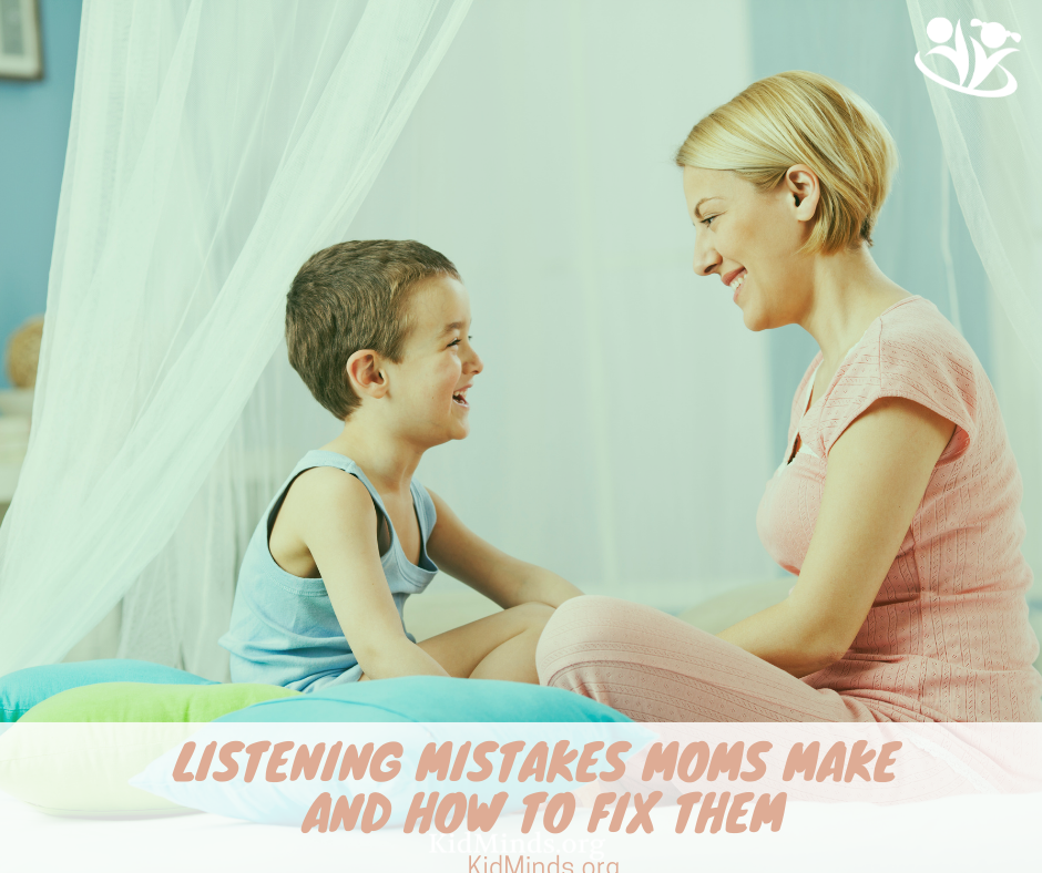 When it comes to listening, there are six mistakes that almost all moms make from time to time. But don’t despair; read on for six strategies to get it right. #parenting #formoms #listening