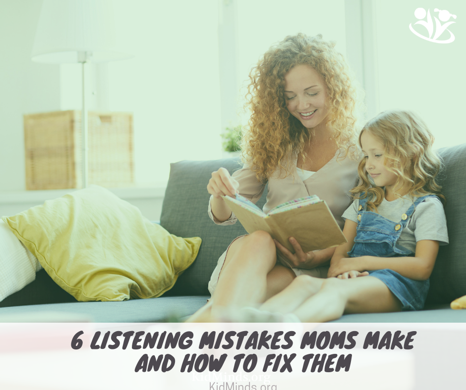 When it comes to listening, there are six mistakes that almost all moms make from time to time. But don’t despair; read on for six strategies to get it right. #parenting #formoms #listening