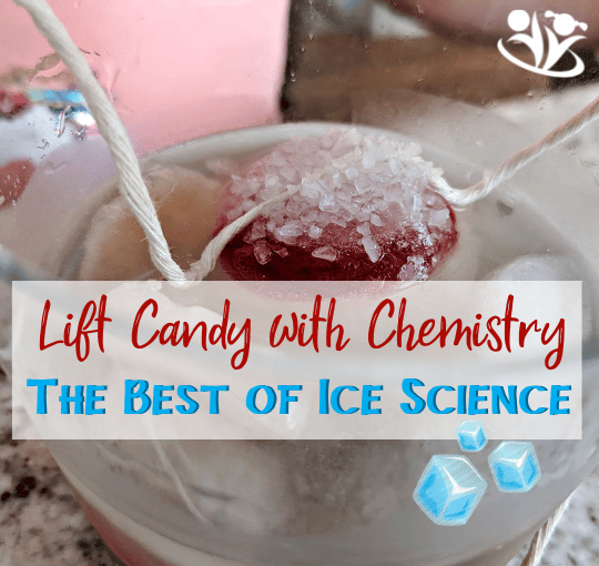Can you lift candy from a glass without using your hands? This experiment is a great introduction to chemistry and the science of ice! #STEM #scienceforkids #handsonlearning #kidsactivities #earlyeducation #kidminds #laughingkidslearn