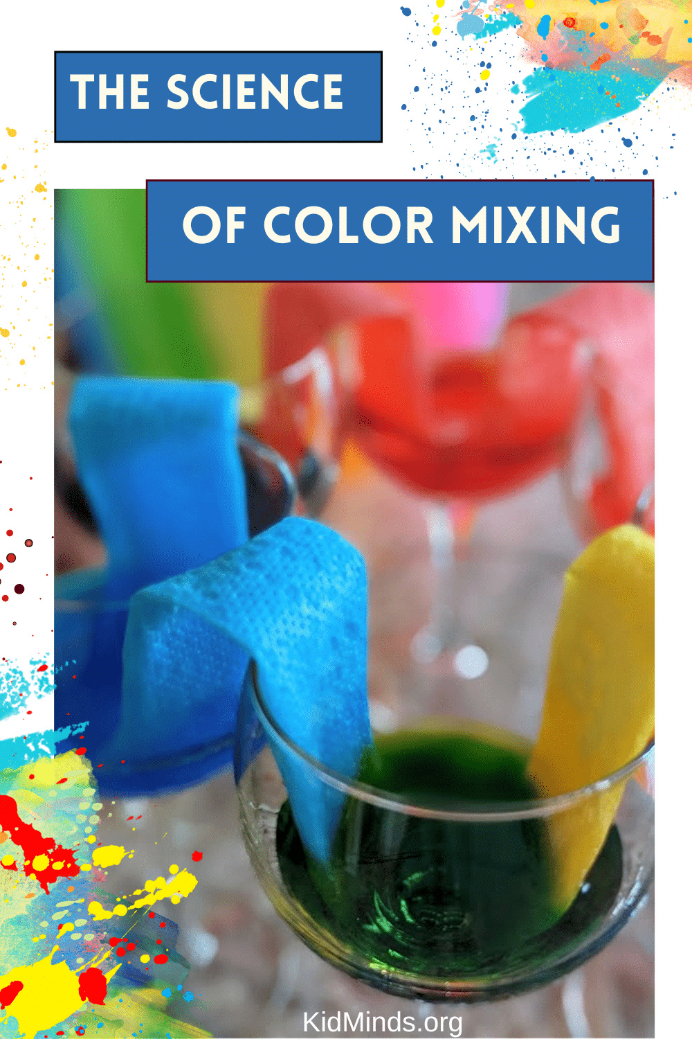 This easy and fun rainbow science activity is so pretty! Every time we do it, kids ooh and ahh in appreciation. Detailed instructions, a simple scientific explanation, and science printables are included. #kidminds #kidsactivities #handsonlearning #rainbow #science4littlekids #earlylearning #STEAM