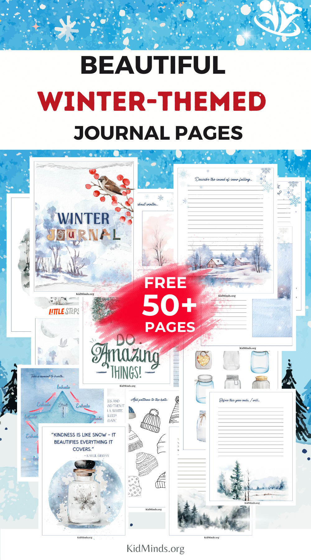 Winter Nature Journal for Kids - Craftulate