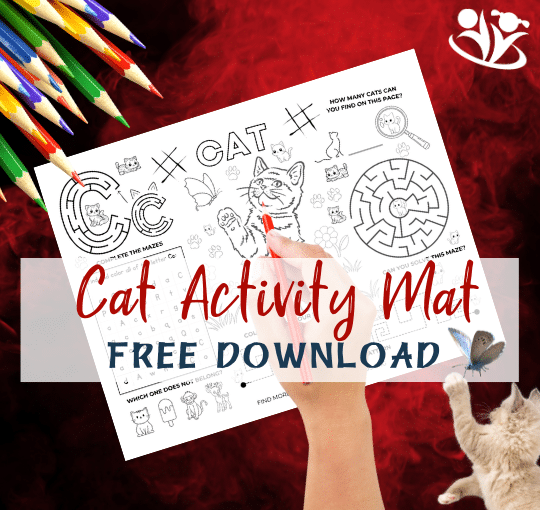 Introducing an exciting new cat-themed activity page—an engaging and creative learning experience for cat lovers out there. #kidsactivities #freeprintable #cats #braingym #creativelearning #earlyeducation #laughingkidslearn #activitypage